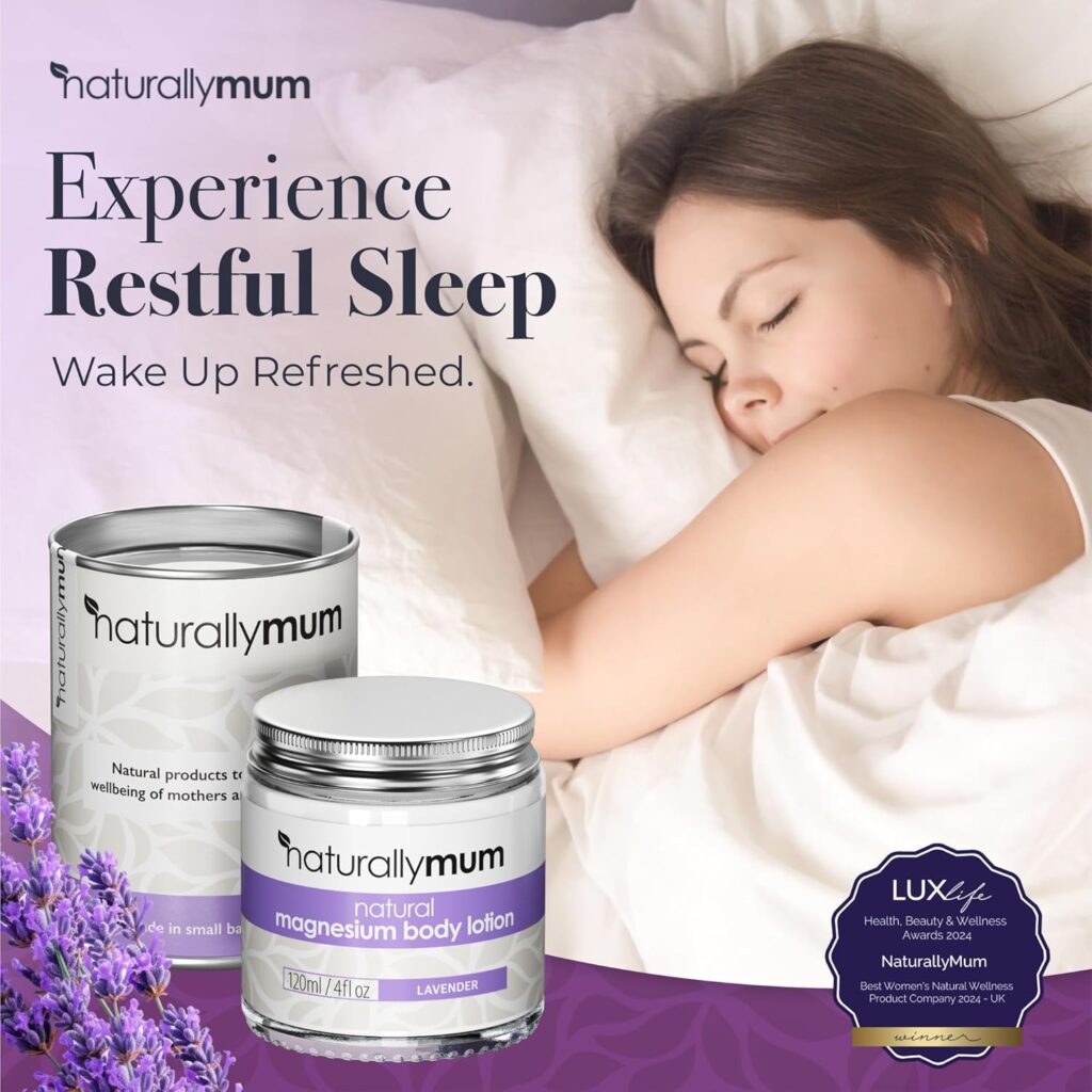 Magnesium Body Lotion for Better Sleep | Instant Relief for Restless Legs | Muscle Relaxant for Cramps & Pain | Shea Butter Cream for Skin