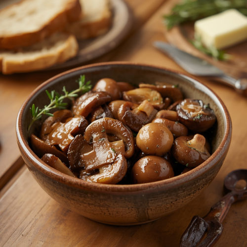 Champignons sautés au thym et vinaigre de cidre | Bona Sanitas