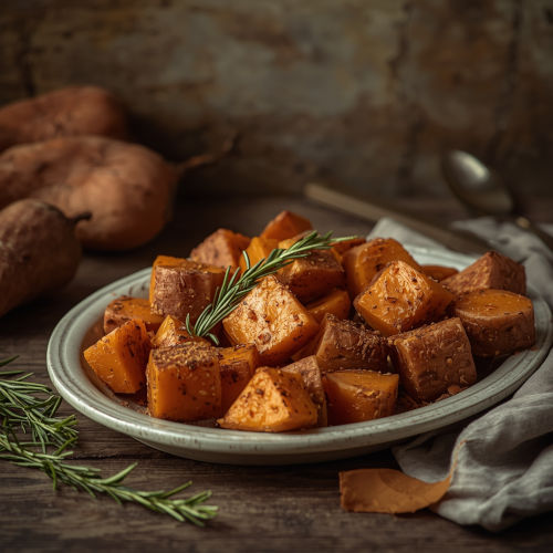 Batatas dulces asadas con canela y romero | Bona Sanitas