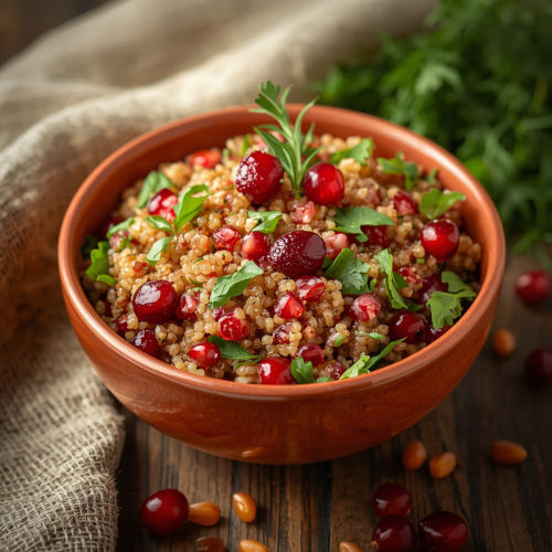 Ensalada tibia de quinoa, arándanos y hierbas frescas | Bona Sanitas