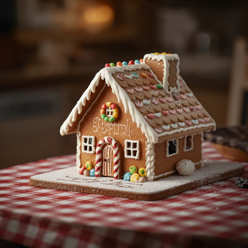 A gingerbread house