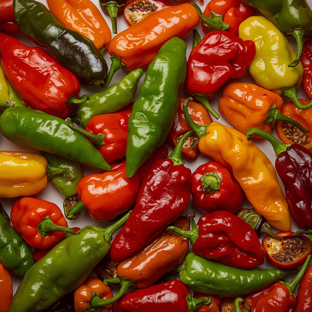 10 Alimentos Afrodisíacos Validados por la Ciencia | Bona Sanitas 4 ariedad de chiles frescos en diferentes colores y niveles de picante